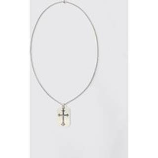 Mens Silver Tag Necklace