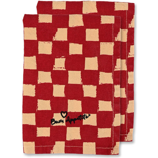 Byon Love serviet 45x45 cm 2-pak Rød-sand