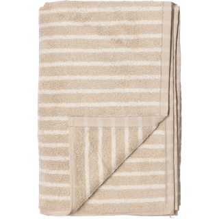Scandi Living Drift badehåndklæde 70x140 cm Beige-hvid
