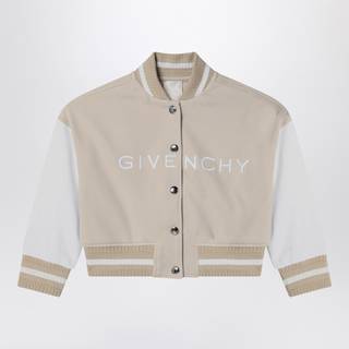 Givenchy Kids Cotton-blend bomber jacket - white - Y 14