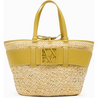Armani Exchangetil kvinder. XW000322AF12144U2159 Gul taske af raffia (OSFA), Casual, Bast