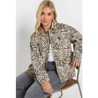 Yours Curve Animal Twill 100% Bomuld JakkeEU 48 (UK 20)