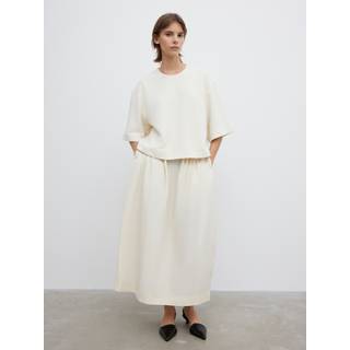 Dagmar T-shirt Woven Bouclé 40 - White - 40