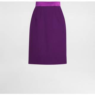 Dolce&Gabbana High-rise wool-blend crÃªpe pencil skirt - purple - XXS