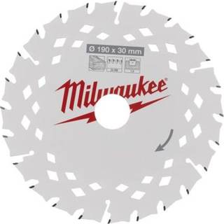 Milwaukee Rundsavklinge til træ Ø190 x 20 x 1,8 x 24 tænder (4932498976)