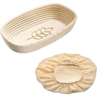 Oval kurv til hævning af dej, flet, 34 x 20,5 cm - Westmark