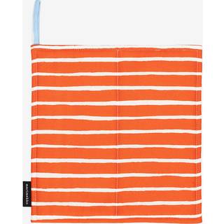 Marimekko Piccolo grydelap 21,5x21,5 cm White-tomato red-light blue