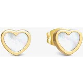Nomination Emosfere Gold Mother of Pearl Heart Stainless Steel Stud Earrings