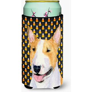 Caroline's Treasures SS4289TBC Bull Terrier Candy Corn Halloween Portrait Tall Boy Hugger kan k?ligere ?rme Hugger Machine Washable Drink Sleeve