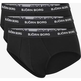 Björn Borg Cotton Stretch Briefs 3-pack Sort, XXL