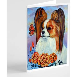 Papillon lykønskningskort og konvolutter pakning af 8