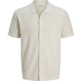 Jack & Jones Emil Knit Structure Shirt SS Cloud Dancer