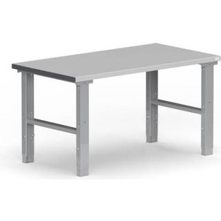 Filebænk 1500x800 mm stål bordplade