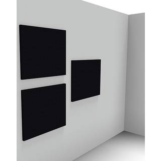 Lydabsorbent Sound Off EcoSUND Væg, 1000x1000x50 mm Sort, uden tekstil