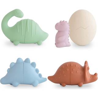 Mushie Mold Free Bath Play Set - Dinosaurs - 1 stk.