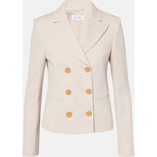 Max Mara Alabama cotton and wool blazer - beige - L