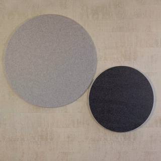 Lydabsorbent Sound Off EcoSUND Væg, Ø1100 mm Sort, uden tekstil