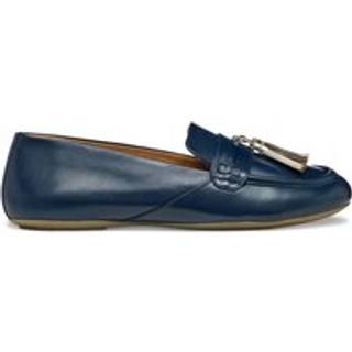 GEOX Dame Palmaria Tassel Loafers Blå/Lys Guld