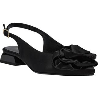 Kala Rose Slingback Ballerinasko, Black Satin, 39