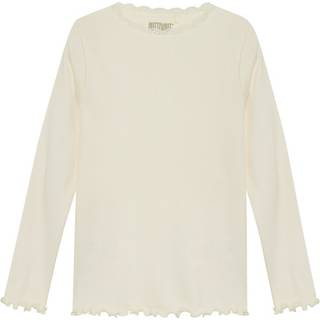 Huttelihut Kid's T-Shirt L/S Rib Girl Longsleeve Børn størrelse 92 farve beige
