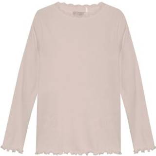 Huttelihut Kid's T-Shirt L/S Rib Girl Longsleeve Børn størrelse 116 farve pink