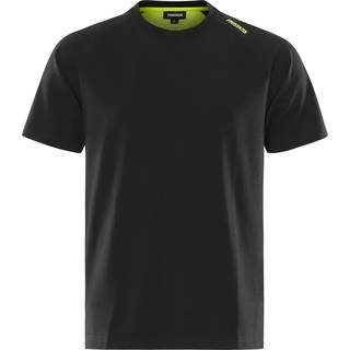 FRISTADS® SORT/NEONGUL Oekotex® certificeret kraftig stretch T-shirt K/Æ (235 g/m²) Str. L