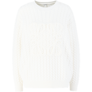 Loewe Anagram wool sweater - white - XS