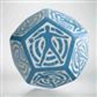 D12 Hit Location Blue & White Die