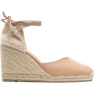 Castaner Nude Kilehæle hæle Ankelstrop Læder Espadrille Sandalereu39