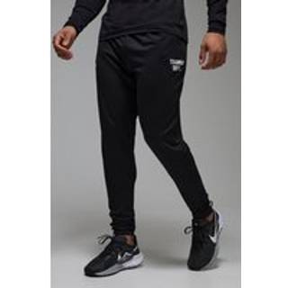 Mens Black Training Dept Performance Slim Fit Stretch Joggers