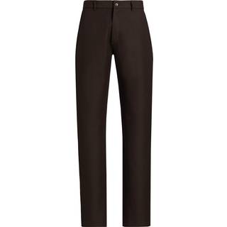 Loro Piana Harper wool and cotton straight pants - black - EU 52