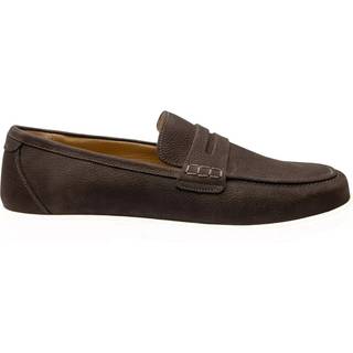 Loake 1880 Como Nubuck Loafers Dark Brown