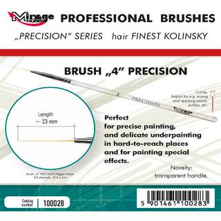 MIRAGE BRUSH PRECISION KOLINSKY SIZE 4