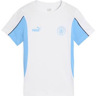 Men&#39;s Puma Manchester City ftbl ARCHIVE T-Shirt, White, Size S, Sport - Light Blue - S