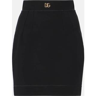 Dolce&Gabbana DG jersey miniskirt - black - S