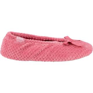 Totes Totes Pink Isotoner Ladies Popcorn Ballet Slippers