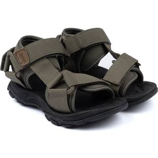 Pompom Trecking Sandal Velcro - HUNTER