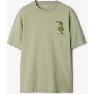 Burberry Flagpole Knight cotton T-shirt - green - IT 52