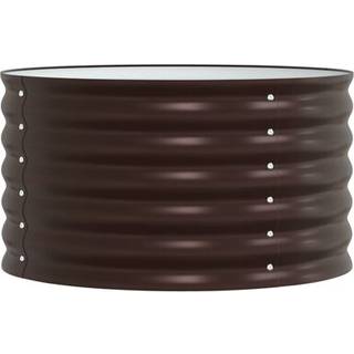 Højbed Brun 80 x 80 x 44 cm Stål