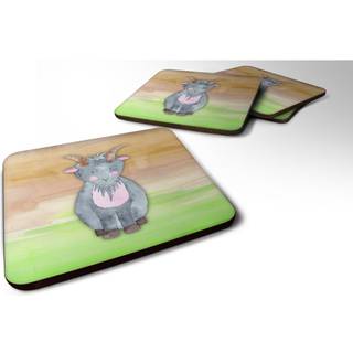 """" Caroline's Treasures Goat Watercolor Decorative Coasters 3.5 Multicolor """"