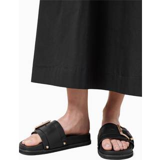 All Saints AllSaints Black Ellie Stud Sliders