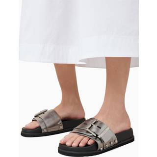 All Saints AllSaints Grey Ellie Stud Sliders
