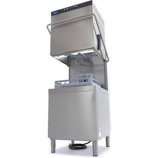 Hætteopvaskemaskine - 50x60cm - Med afspændingsmiddel og sæbepumper - 400V