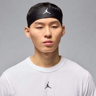 Justerbart Jordan Performance Sport-Dri-FIT-pandebånd - sort - EINHEITSGRÖSSE