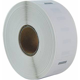 Dymo LW paper label, Komptaibel, 25 mm x 54 mm, 500 stk, Sort på hvid