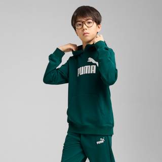 Men&#39;s Puma ESS No. 1 Logo Hoodie Youth, Green, Size 11-12Y, Clothing - Dark Myrtle - 11-12Y