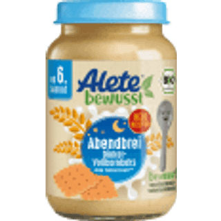 Alete bewusst Økologisk aftengrød med spelt-fuldkornskiks 73.42 DKK/1 kg (6 x 190.0g)