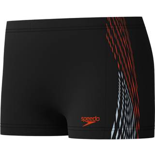 Boys' Plastisol Placement Aquashort Black/Red - Orange