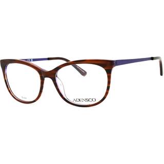 Adensco AD 223 01MF 52 Briller Kvinder Tortoiseshell - Shiny Striped Brown Tortoise On Transpar - 52mm