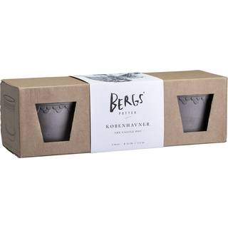 Bergs Potter Københavner krukke Ø10 cm 3-pak Grey